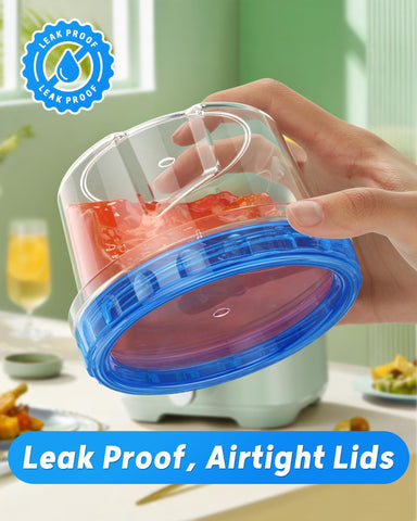 BiuLeon reutilizables para preparar comidas y porciones.
