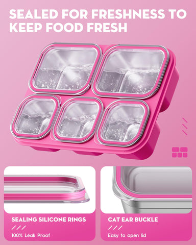 BiuLeon Snackle caja de acero inoxidable 304, duradera y segura