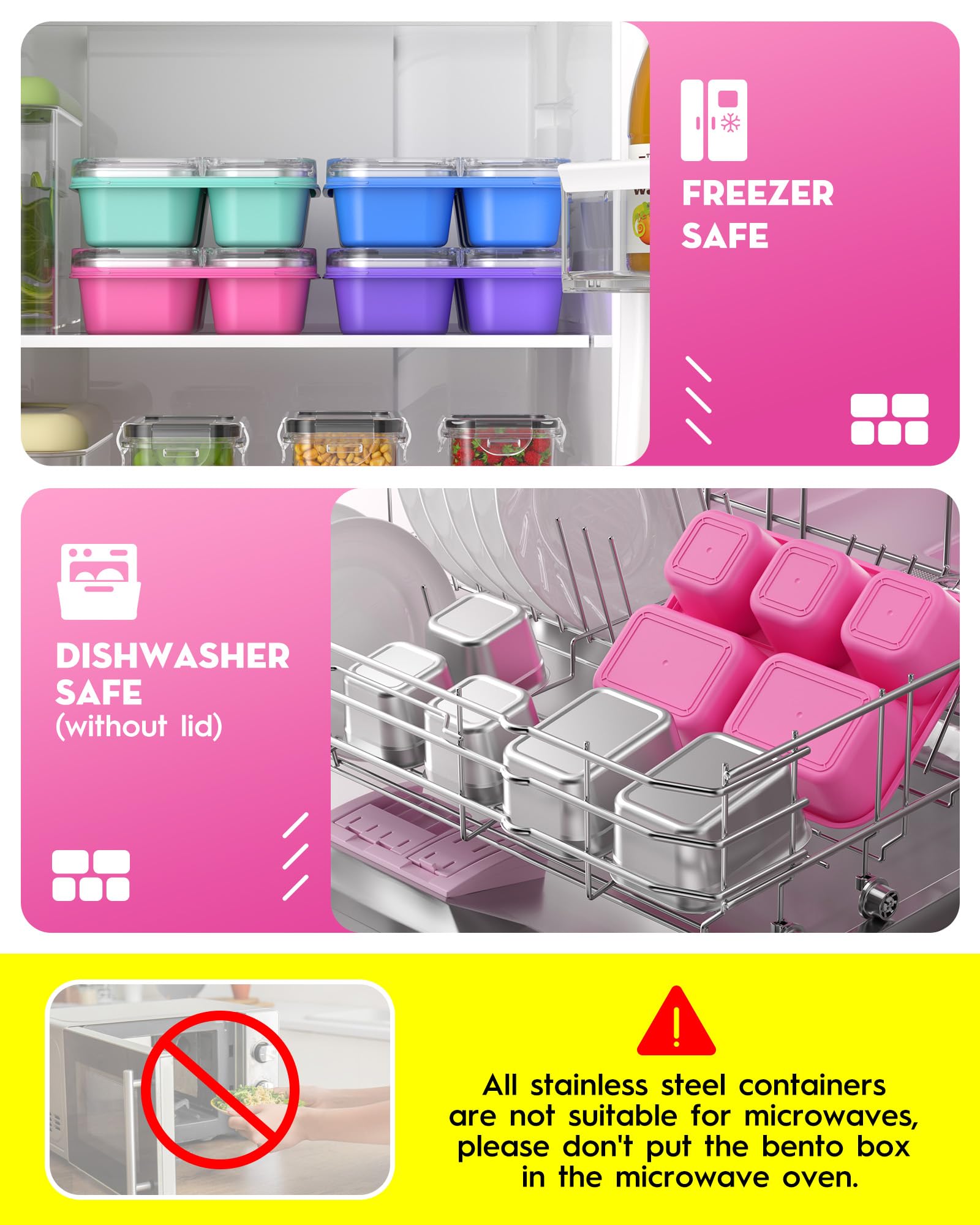 BiuLeon Snackle con apertura fácil y asas para adultos y niños
