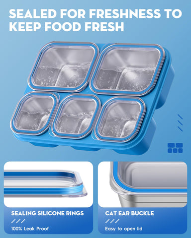 BiuLeon Snackle Box: apto para lavavajillas, facilidad de limpieza tras meriendas