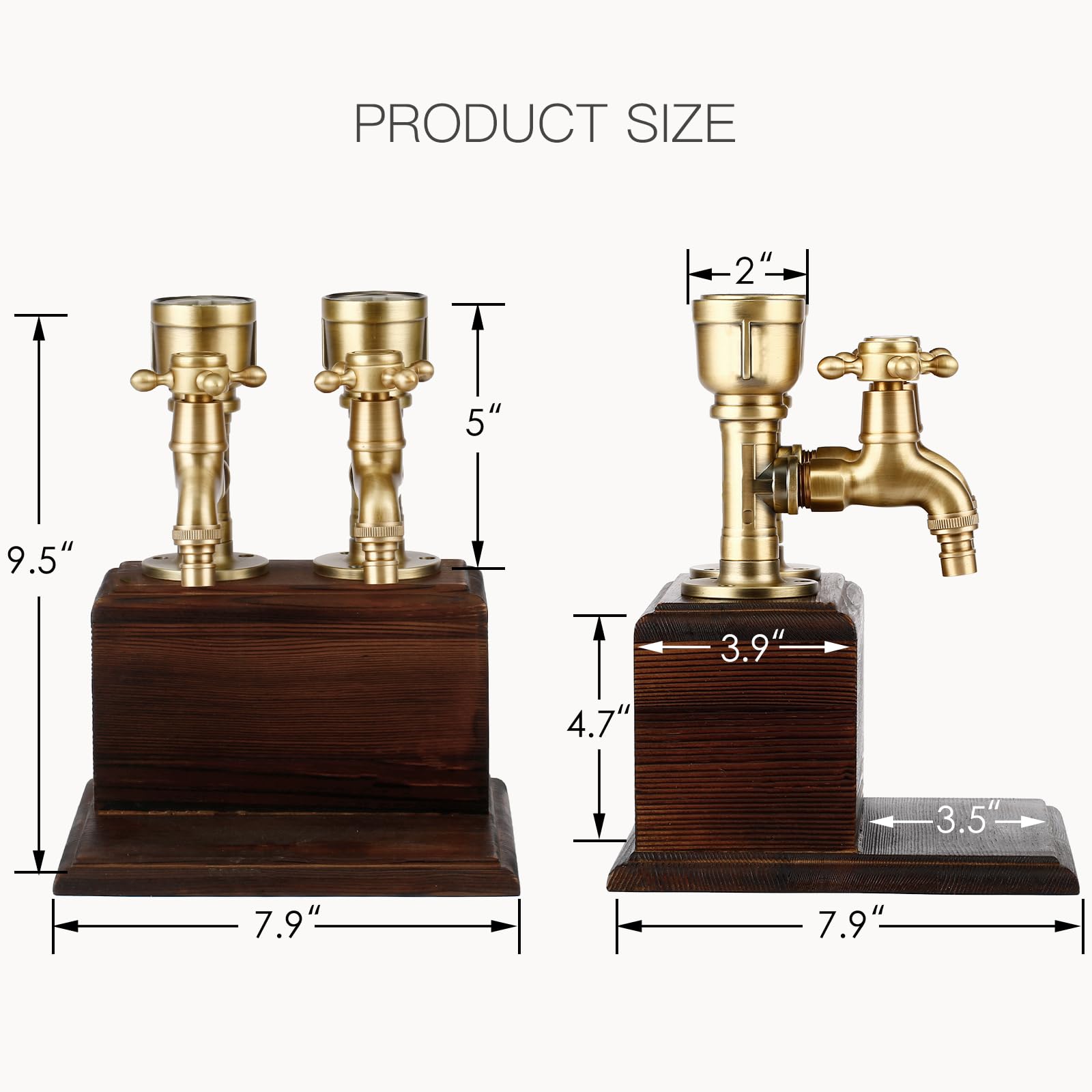 BIUMEICVIS grifo-bronce-dispensador-whisky facilita vertidos limpios para tu bar en casa.