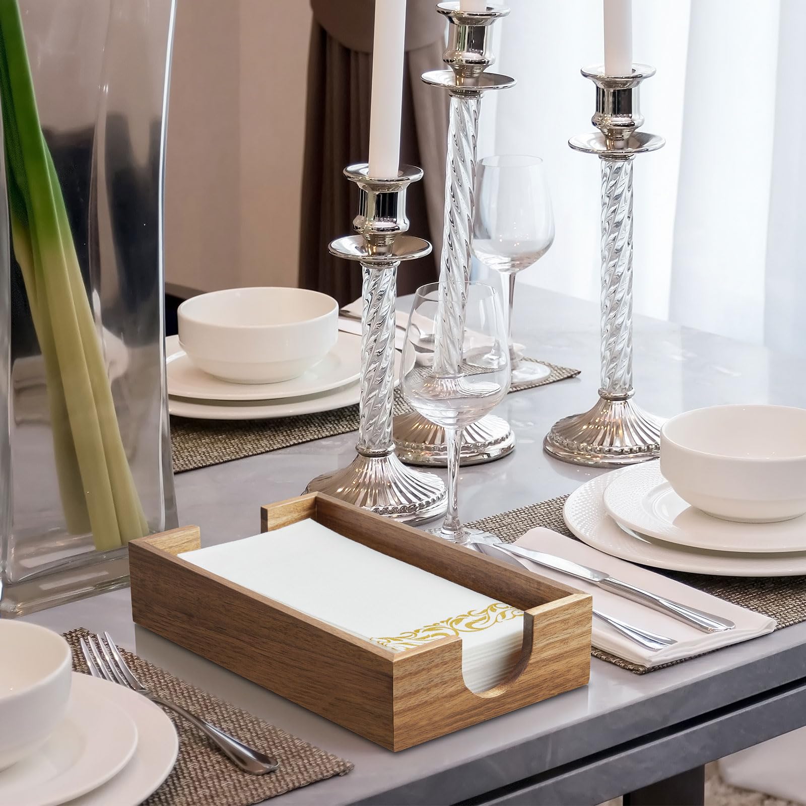 Bivvclaz porta-servilletas para mesa de comedor, elegante y práctico.