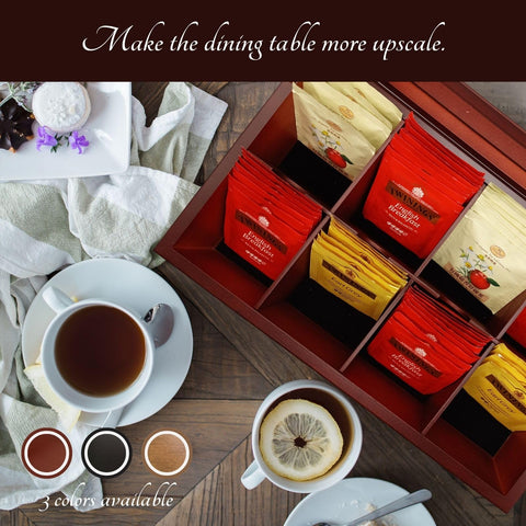 BJL Tea Box dimensiones compactas para armario o estante