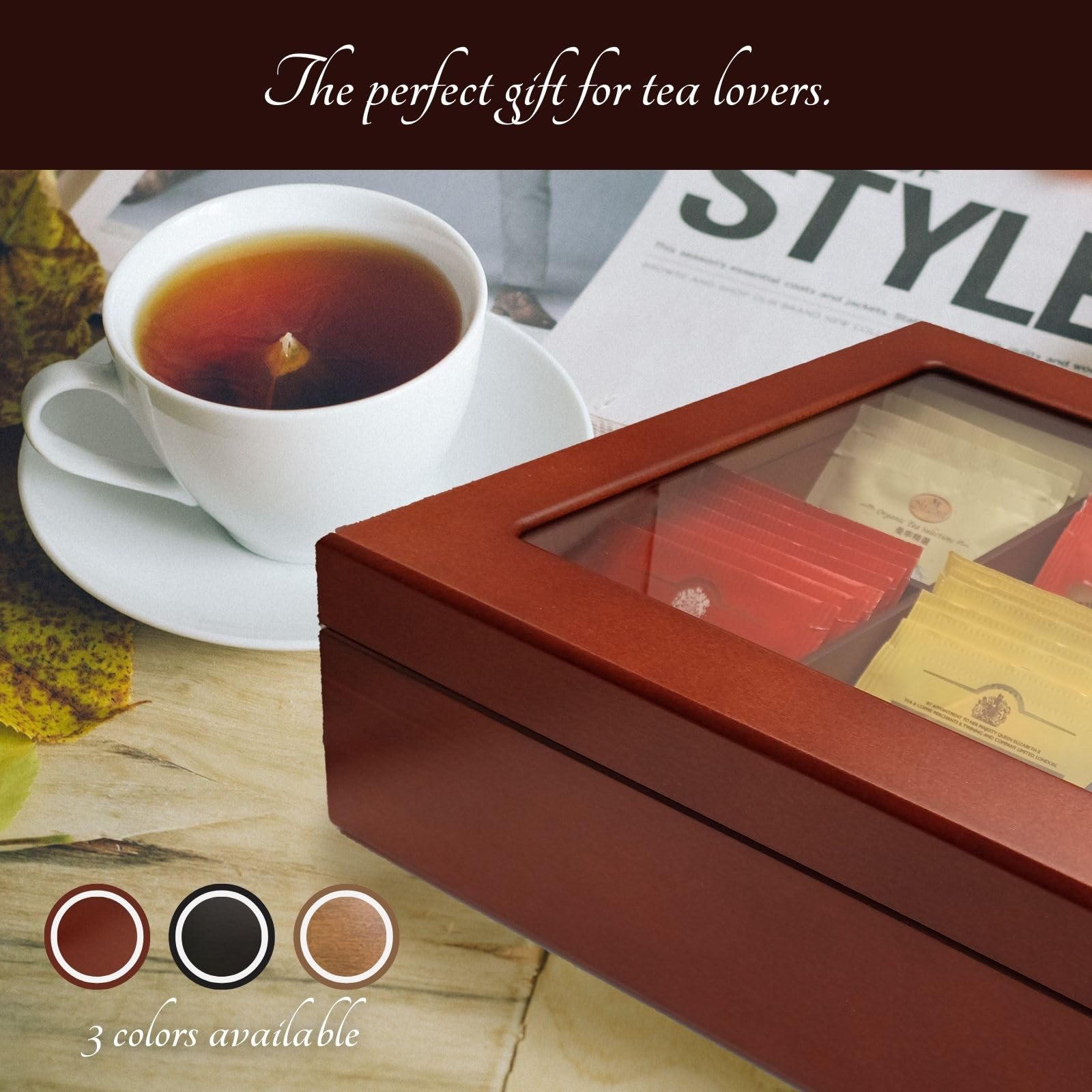 BJL Tea Box uso diario en cocina y organización sin esfuerzo