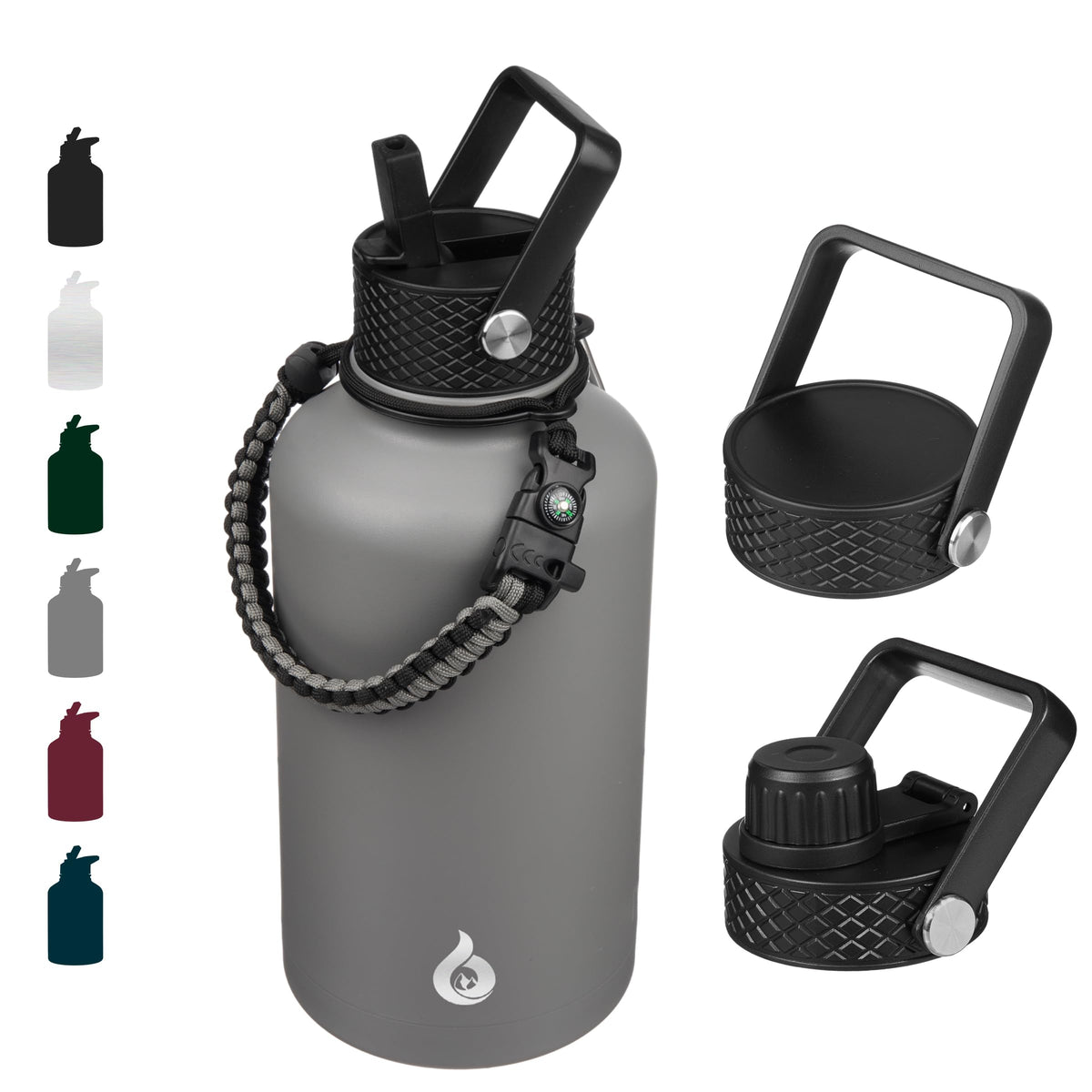 BJPKPK botella 64oz con tapa pajita, ideal para hidratación diaria.