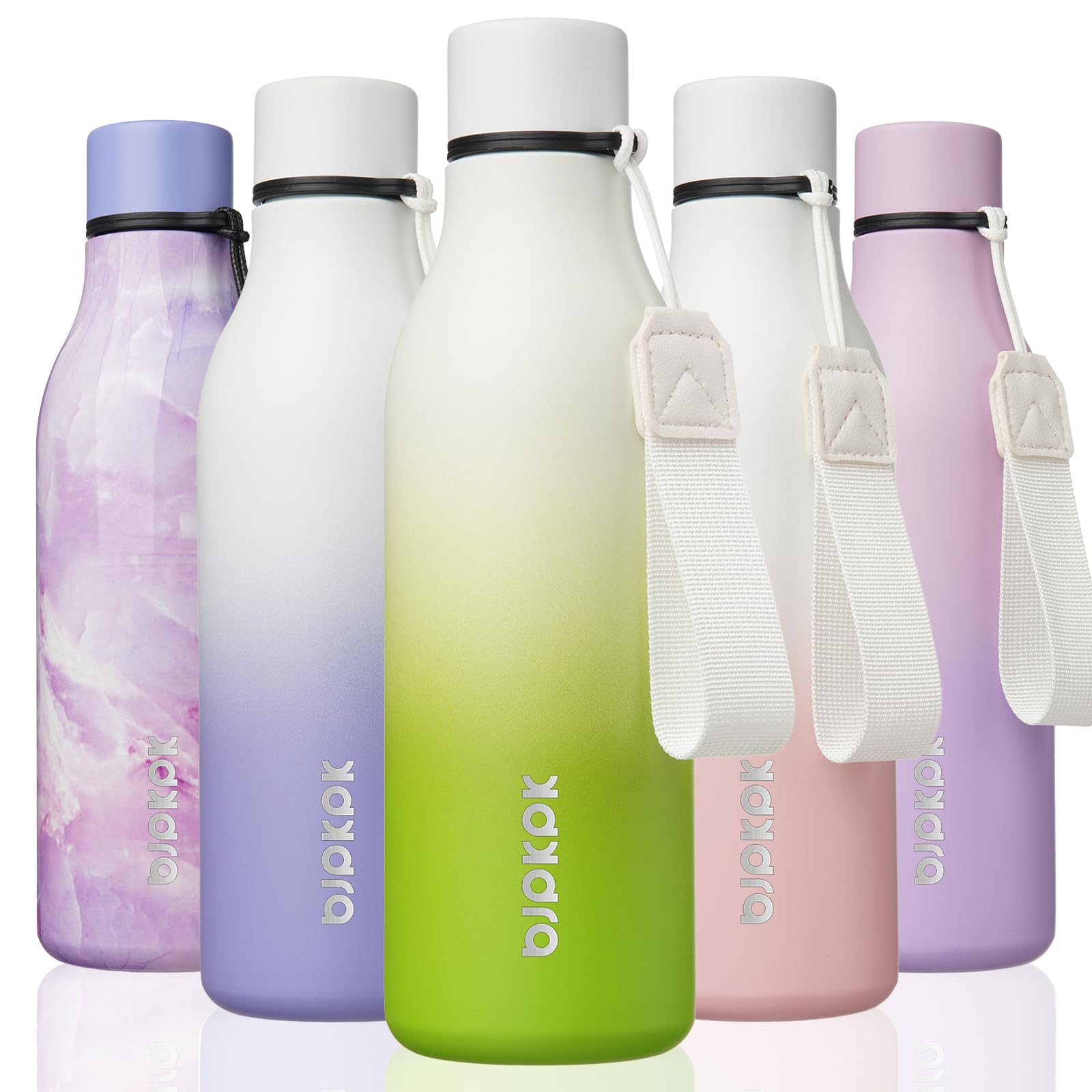BJPKPK botella aislada de 18oz para mantener bebidas a la temperatura