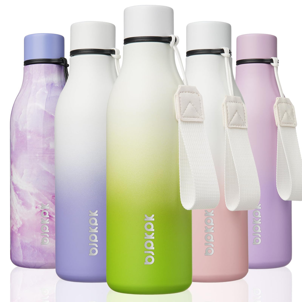 BJPKPK botella aislada de 18oz para mantener bebidas a la temperatura