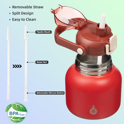 BJPKPK botella apta para lavavajillas, limpieza rápida