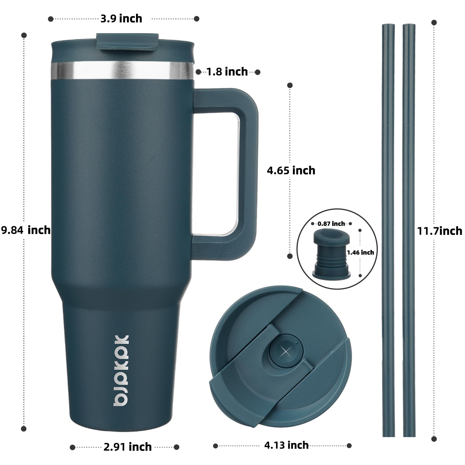 BJPKPK tapa con pajilla libre de BPA, perfecta para bebidas frías