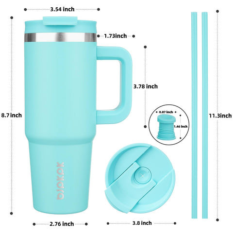 Tapa libre de BPA de BJPKPK, diseño 2 en 1 para bebidas calientes o frías.