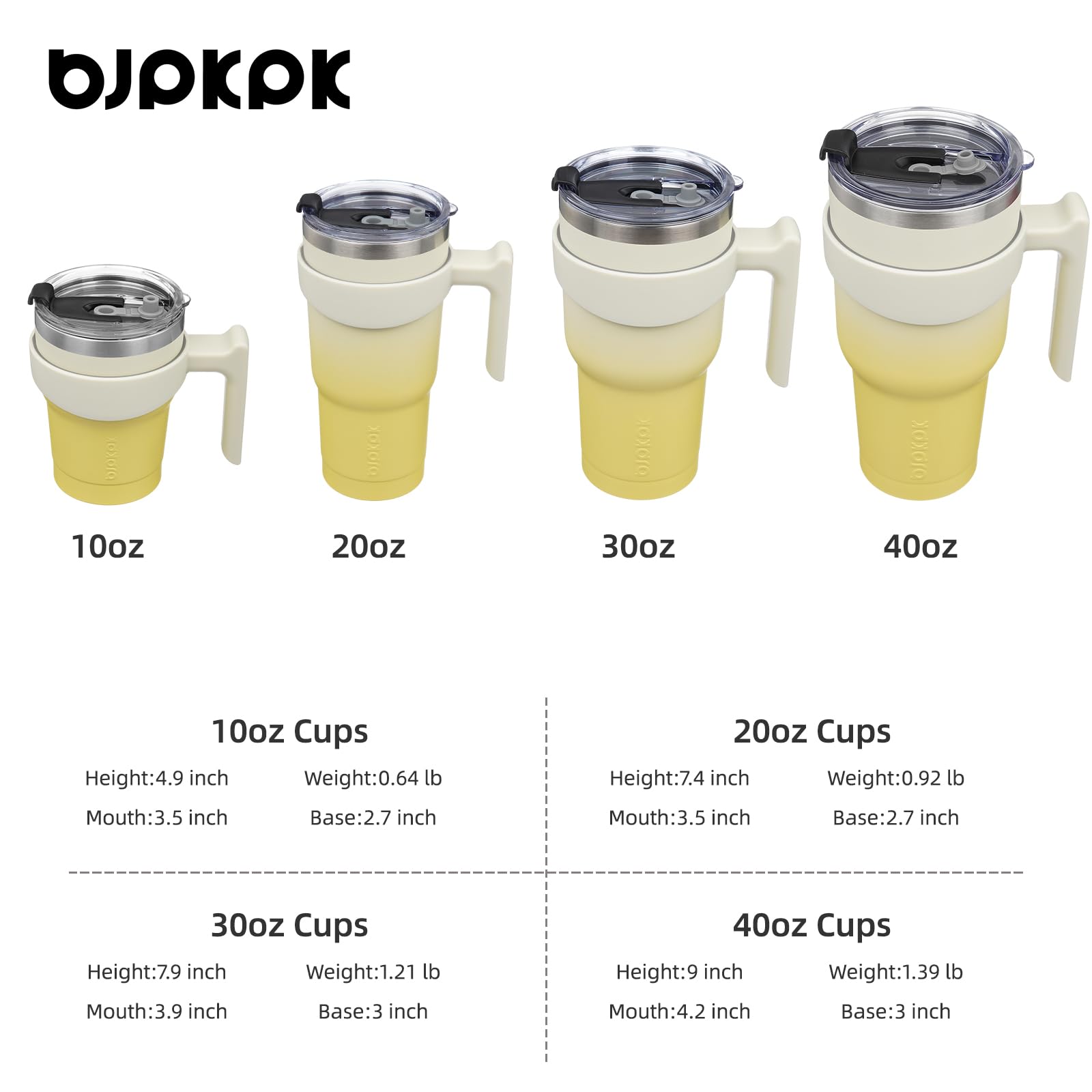BJPKPK Tapa sin BPA para beber con facilidad y dos opciones de cierre