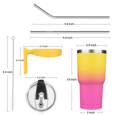 BJPKPK tumbler con base estrecha que cabe en la mayoría de porta vasos