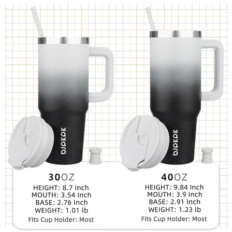 BJPKPK tumbler termico 30oz apto para portavasos en coche y oficina.