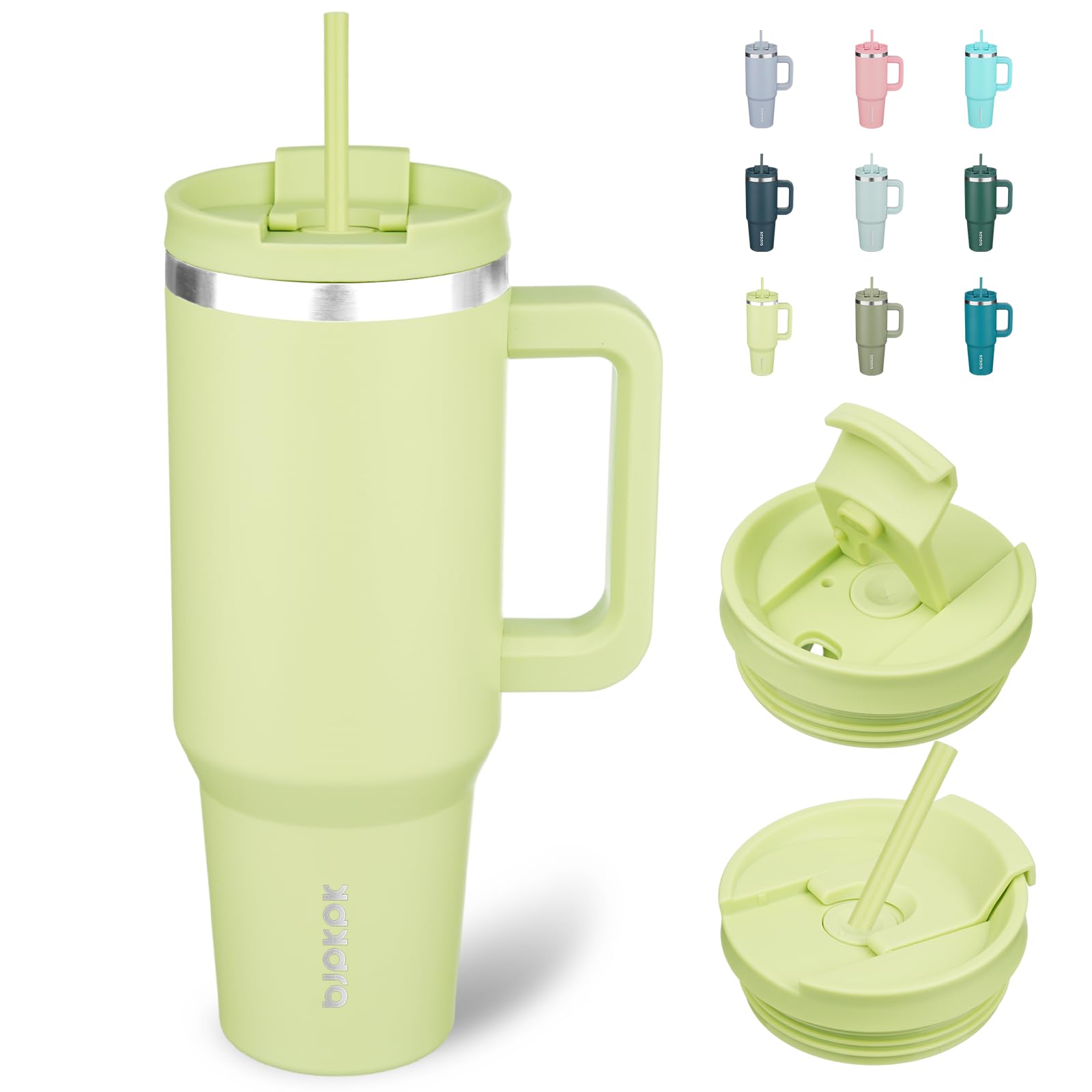 BJPKPK vaso termico con asa ergonomica, comodo en mano para viaje diario