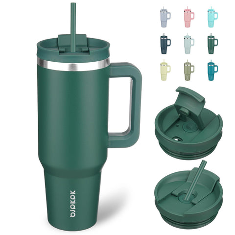 BJPKPK vaso termico 40oz con mango ergonómico para agarre cómodo durante caminatas