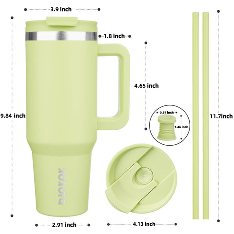 BJPKPK vaso termico con portavasos, perfecto para coche y desplazamientos
