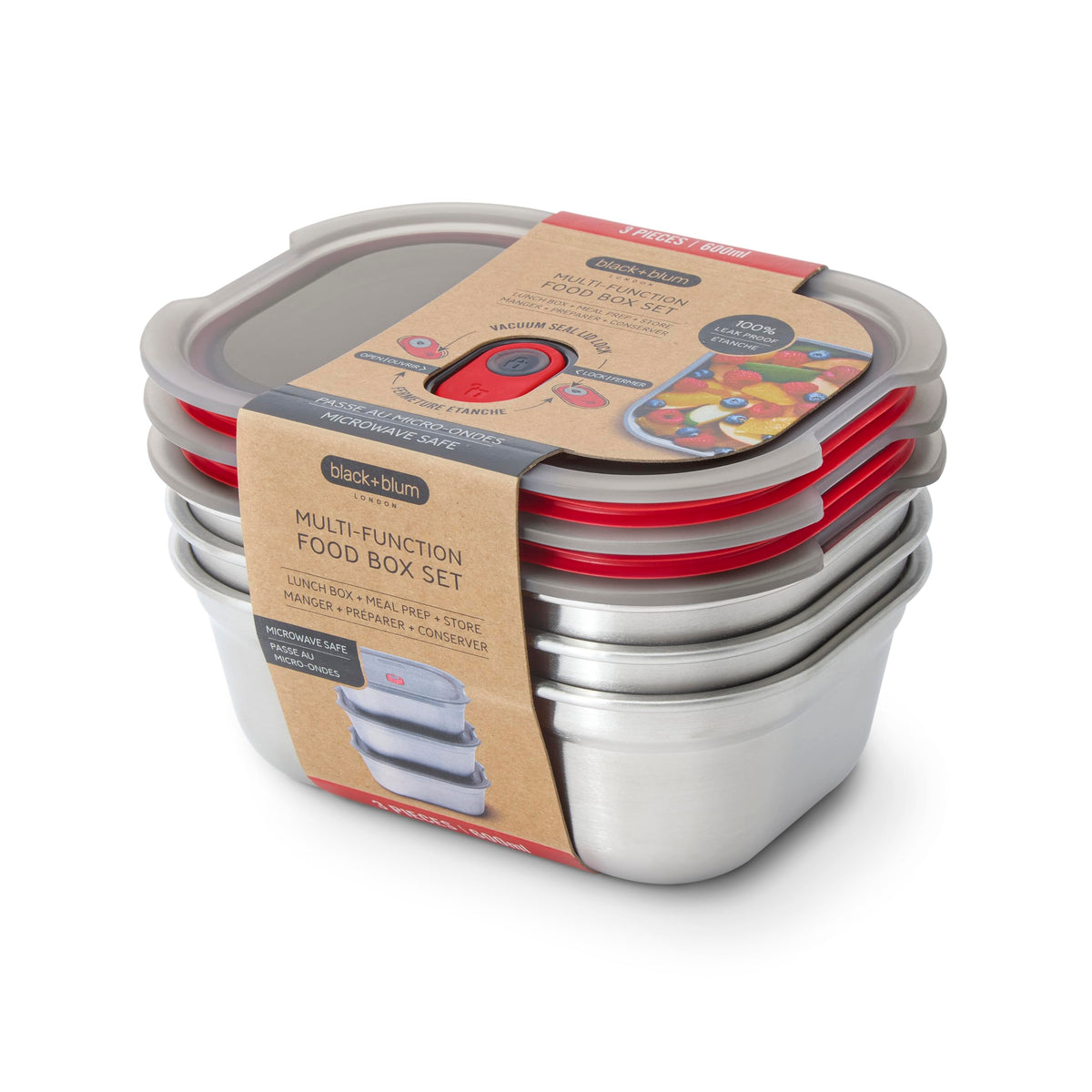 BLACK + BLUM lunch bowl set, vista general, diseño compacto y versátil.
