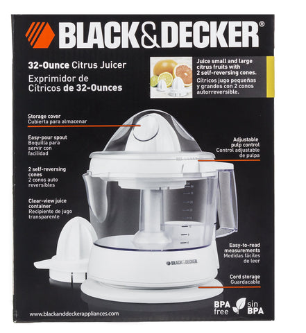 BLACK+DECKER CJ630 control de pulpa ajustable para jugo personalizado.