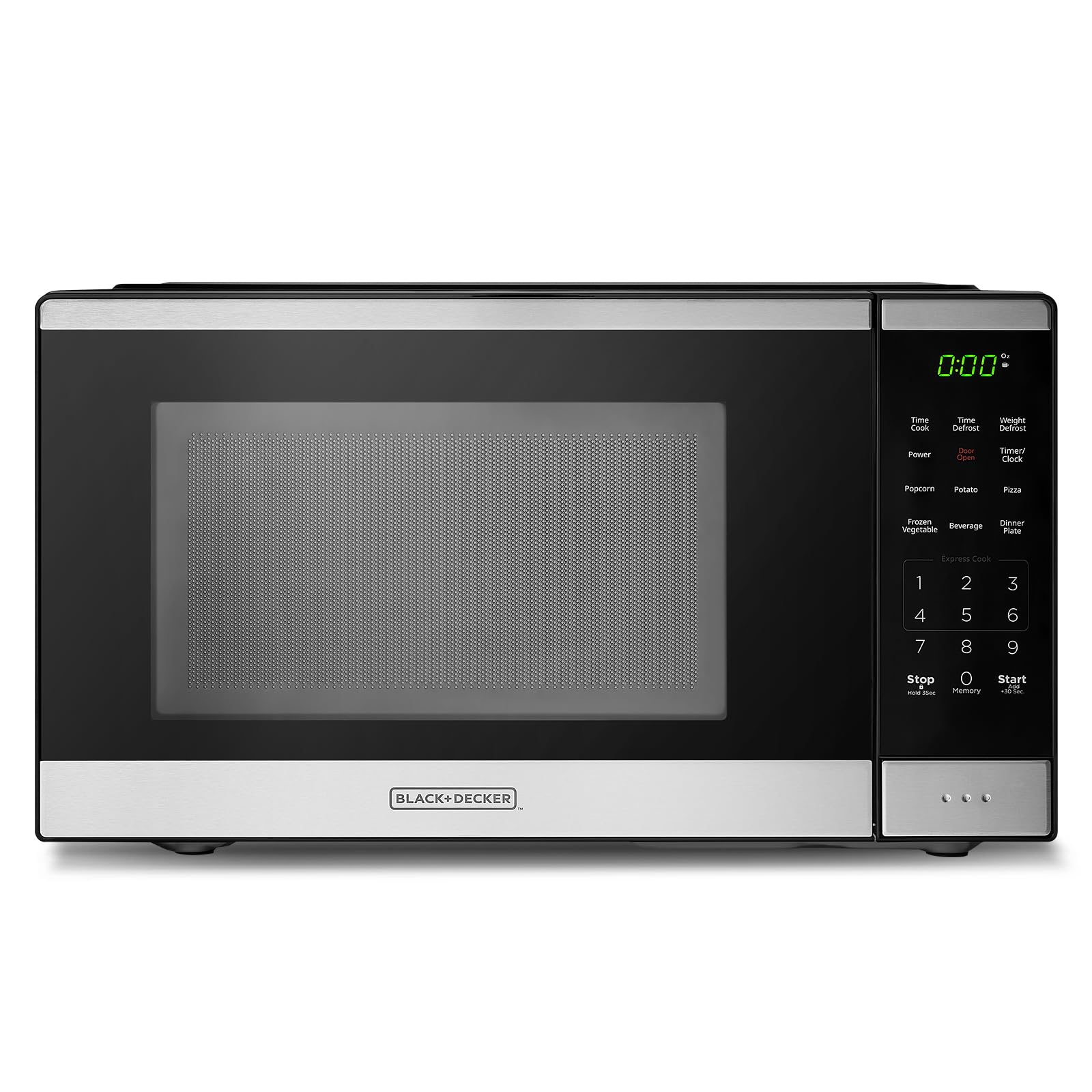 BLACK+DECKER microondas con frente digital para control preciso y rápido