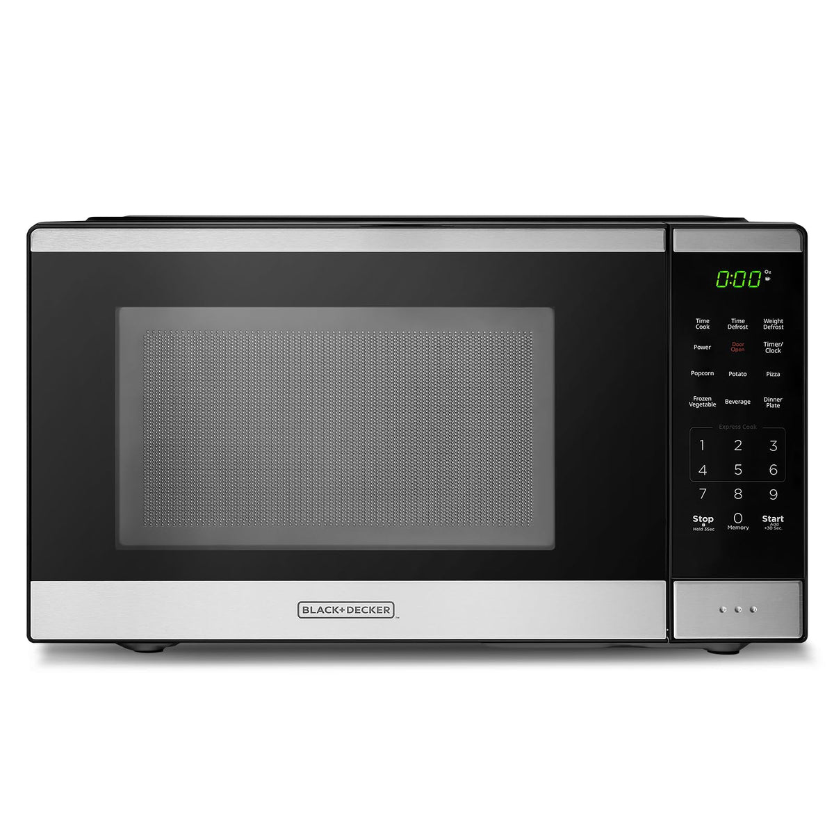 BLACK+DECKER microondas con frente digital para control preciso y rápido