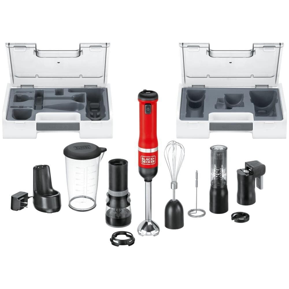 BLACK+DECKER varita de cocina inalámbrica 6 en 1 lista para batir y mezclar