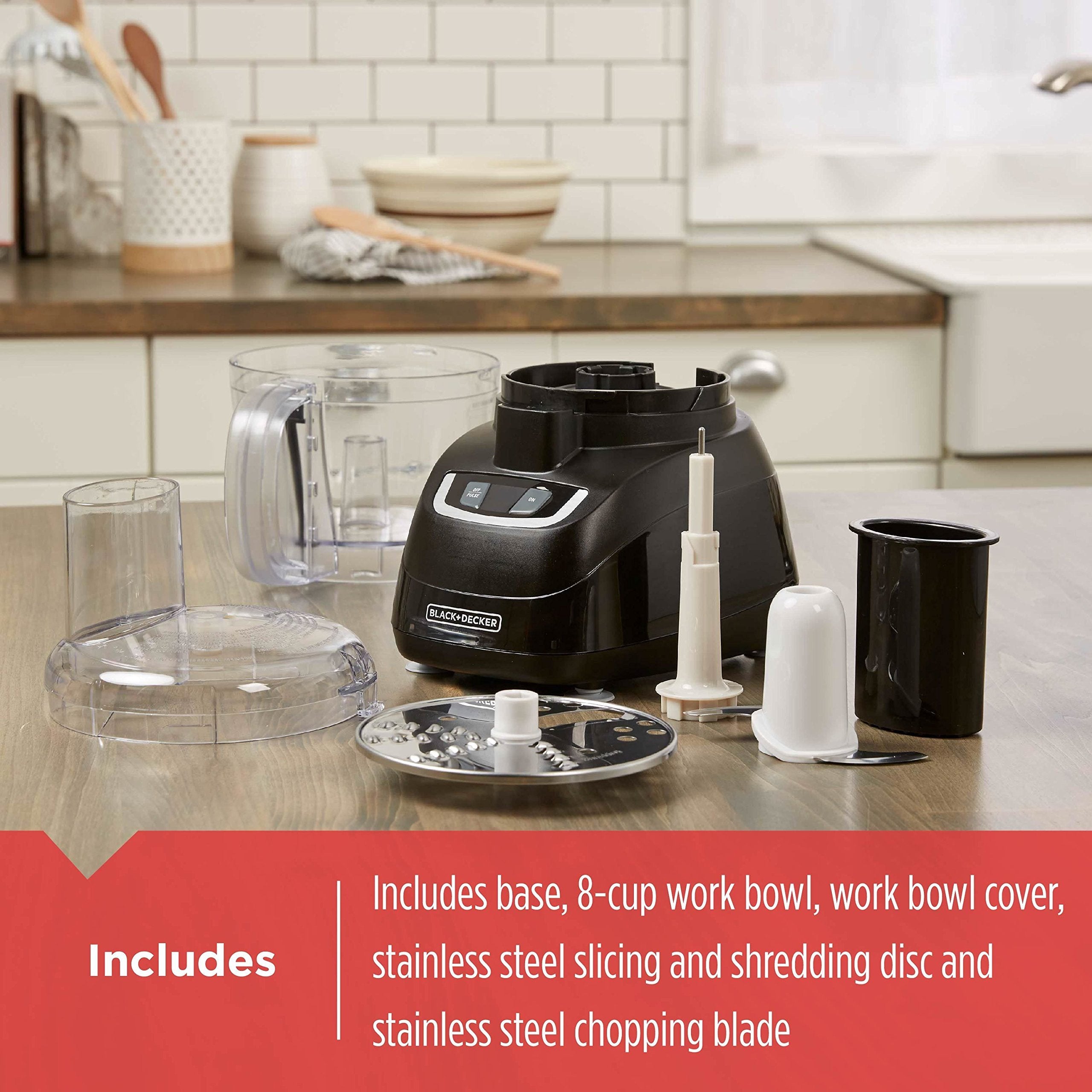 BLACK+DECKER FP1600B cuchilla picadora, logra picar hierbas y verduras con precisión