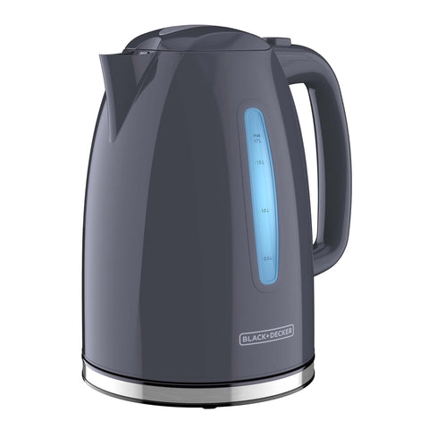 BLACK+DECKER KE1555GY: ventanas de agua iluminadas para medir con precisión.