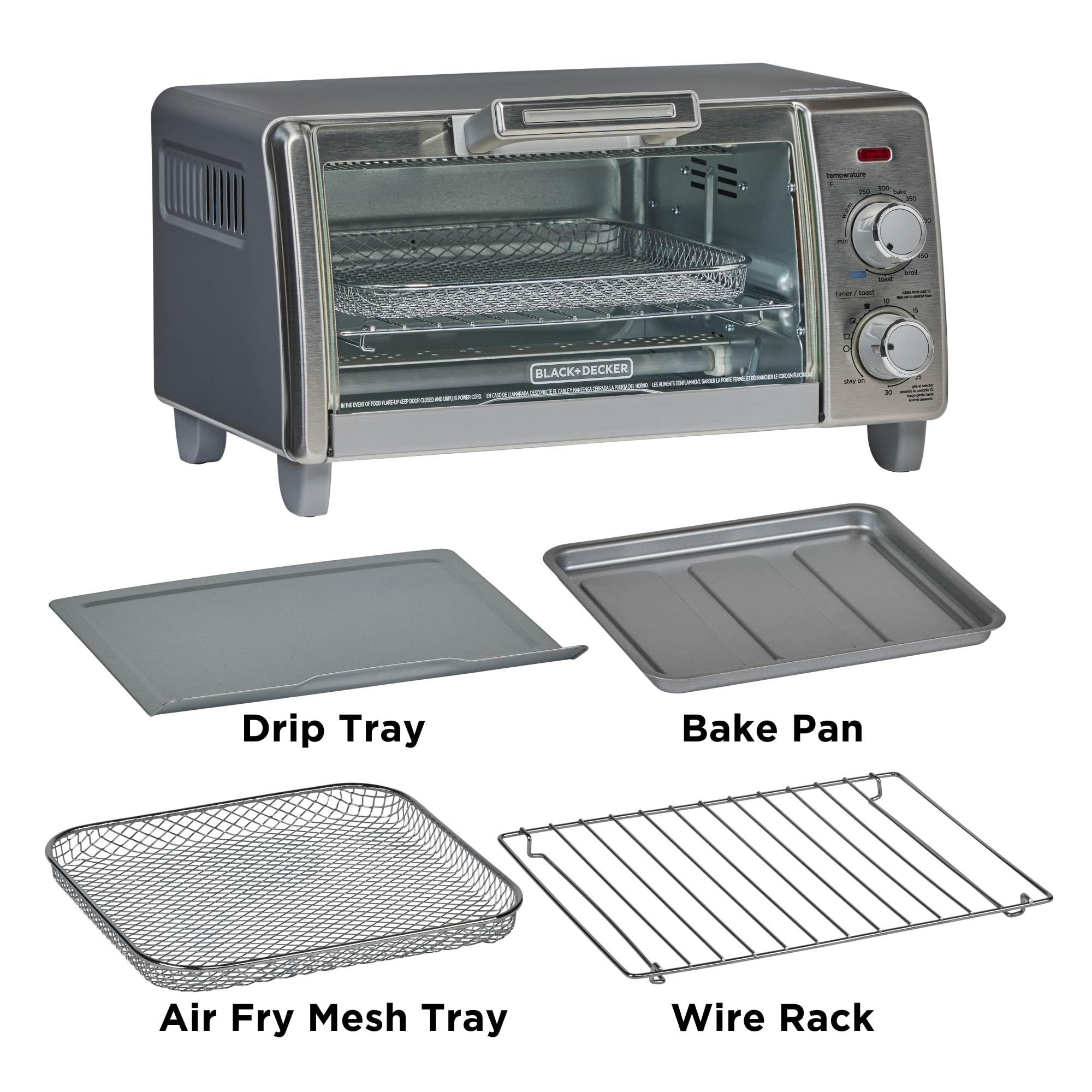 BLACK+DECKER horno en una cocina real mostrando uso diario y ahorro de espacio