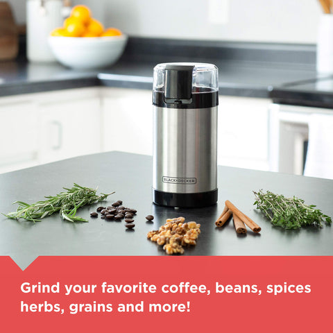 BLACK+DECKER vaso de acero inoxidable brillante resistente y fácil de limpiar