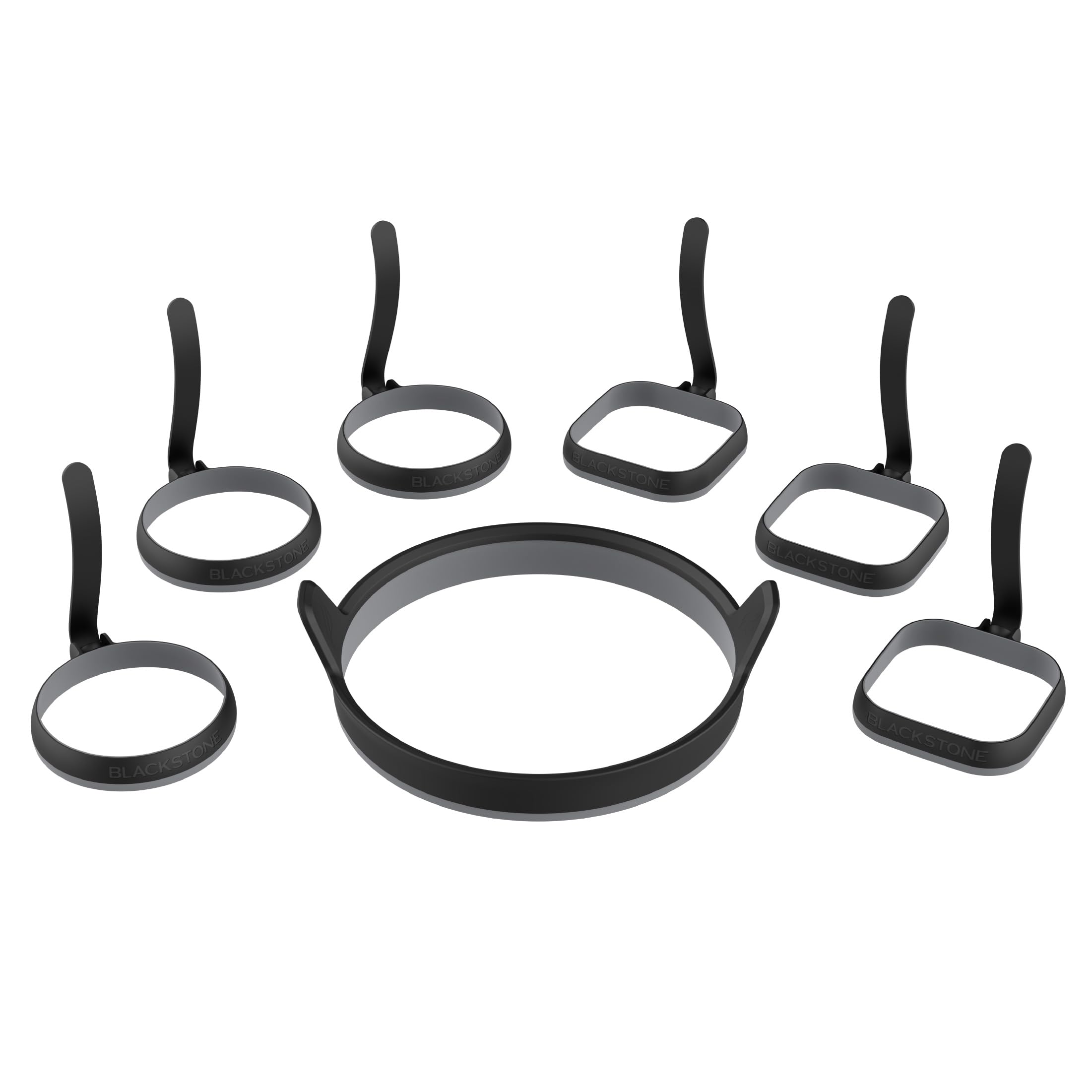 Blackstone Egg Ring Kit: anillos redondos y cuadrados para desayunos uniformes.