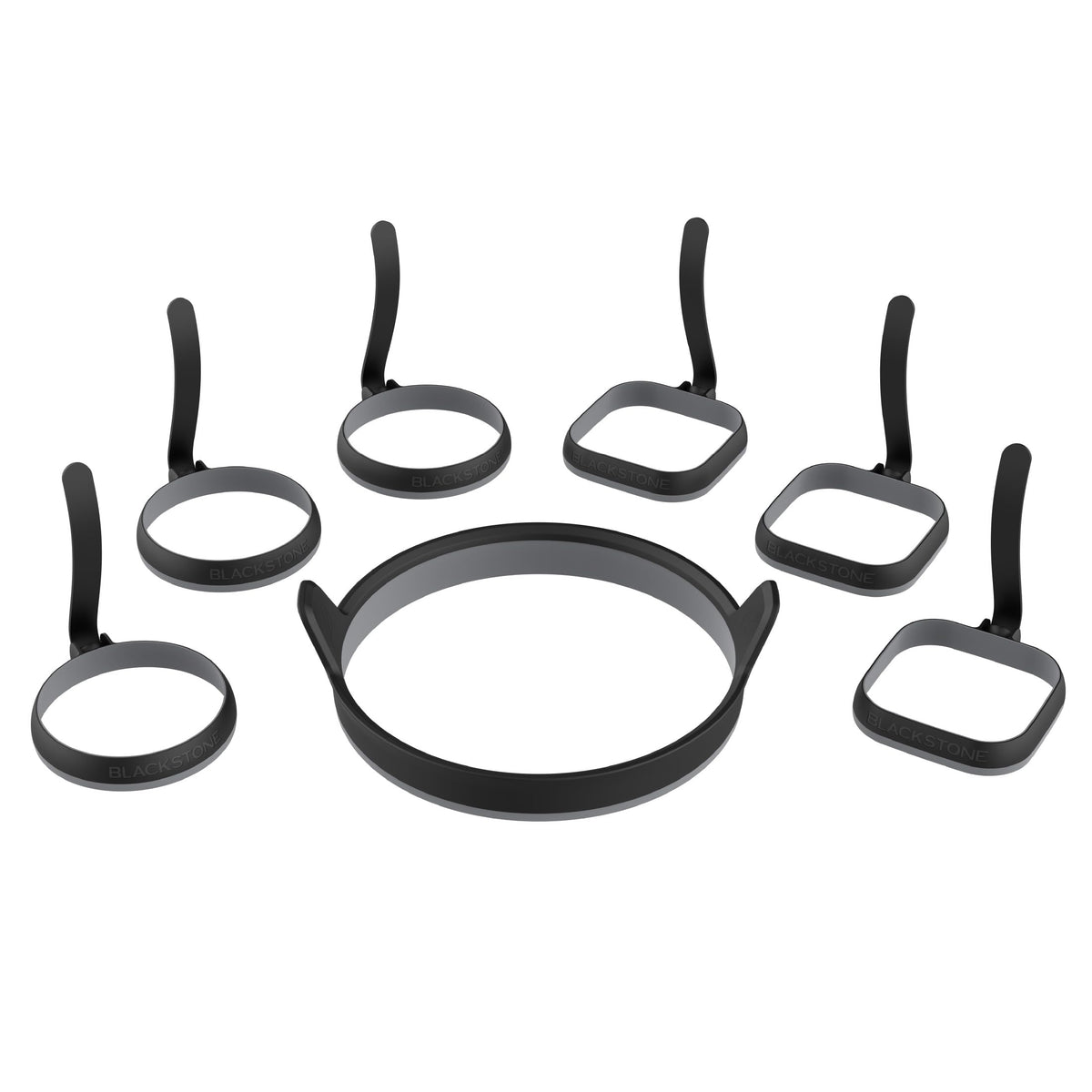Blackstone Egg Ring Kit: anillos redondos y cuadrados para desayunos uniformes.