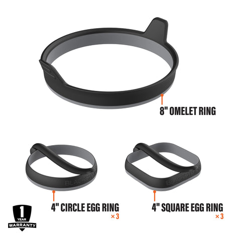 Blackstone Egg Ring Kit en parrilla: cocción rápida y distribución homogénea.