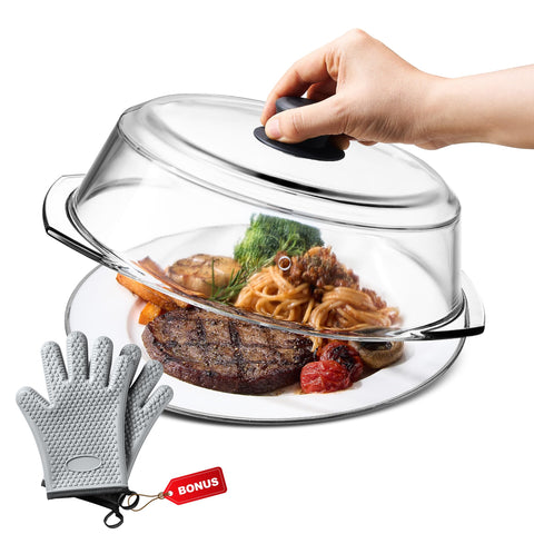 BLAKNA tapa anti salpicaduras para microondas protege platos y encimera