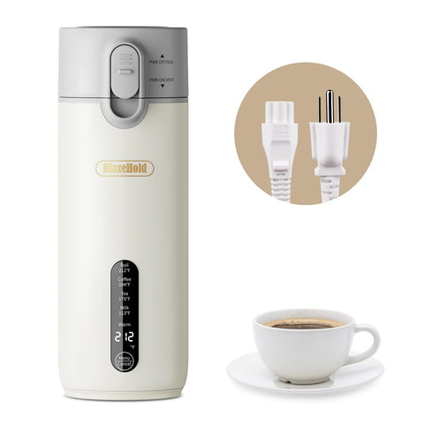 BlazeHold hervidor portátil compacto, calentamiento rápido para 400 ml de agua.