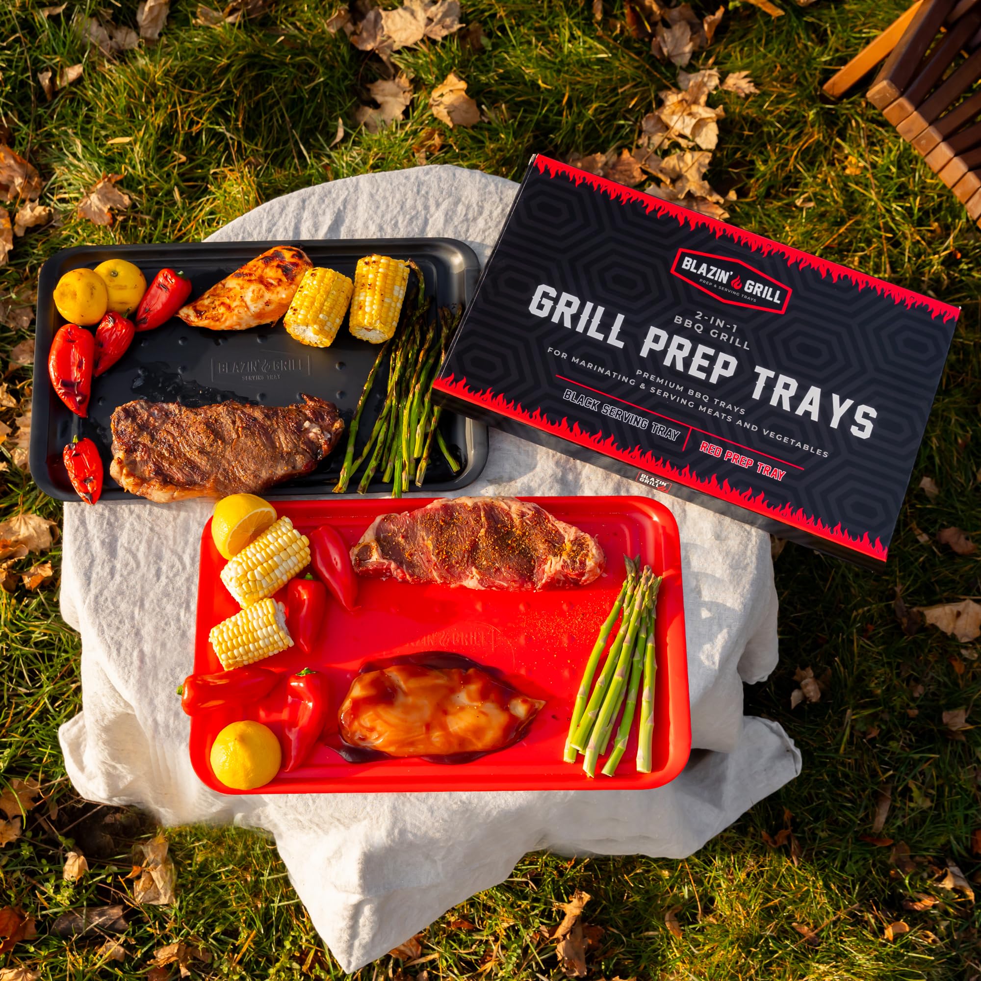 BLAZIN' GRILL complemento ideal para parrillas, mejora organización y presentación.