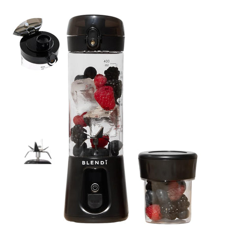 BLENDi Pro+ con motor 120W para triturar hielo y frutas fácilmente.