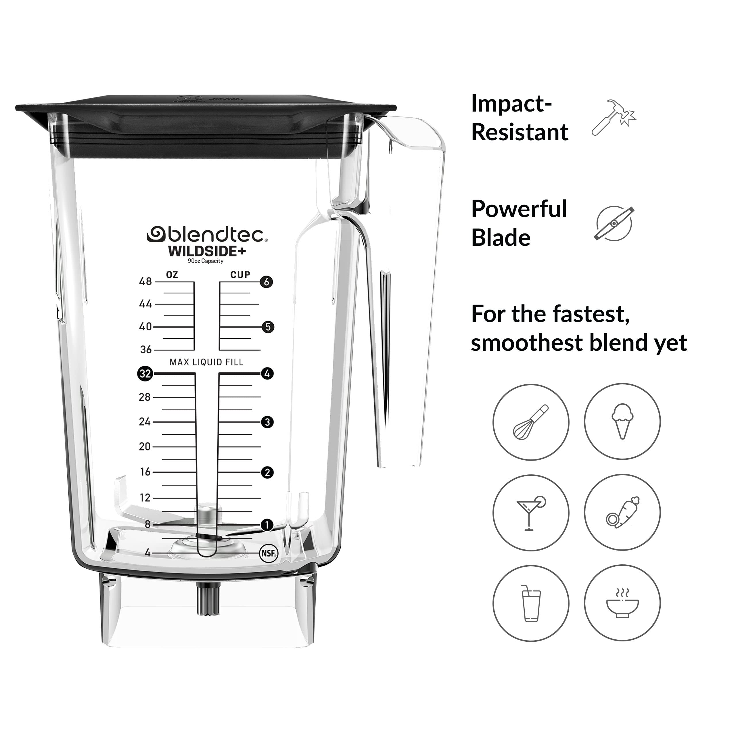  Material copoliéster sin BPA para uso durable y seguro.