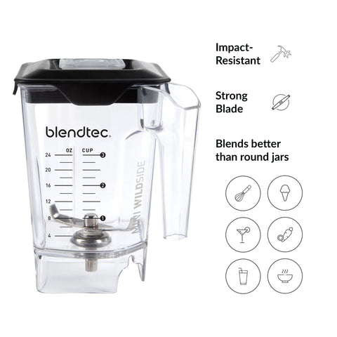 Blendtec Mini WildSide Capacidad 46oz para porciones o preparaciones grandes