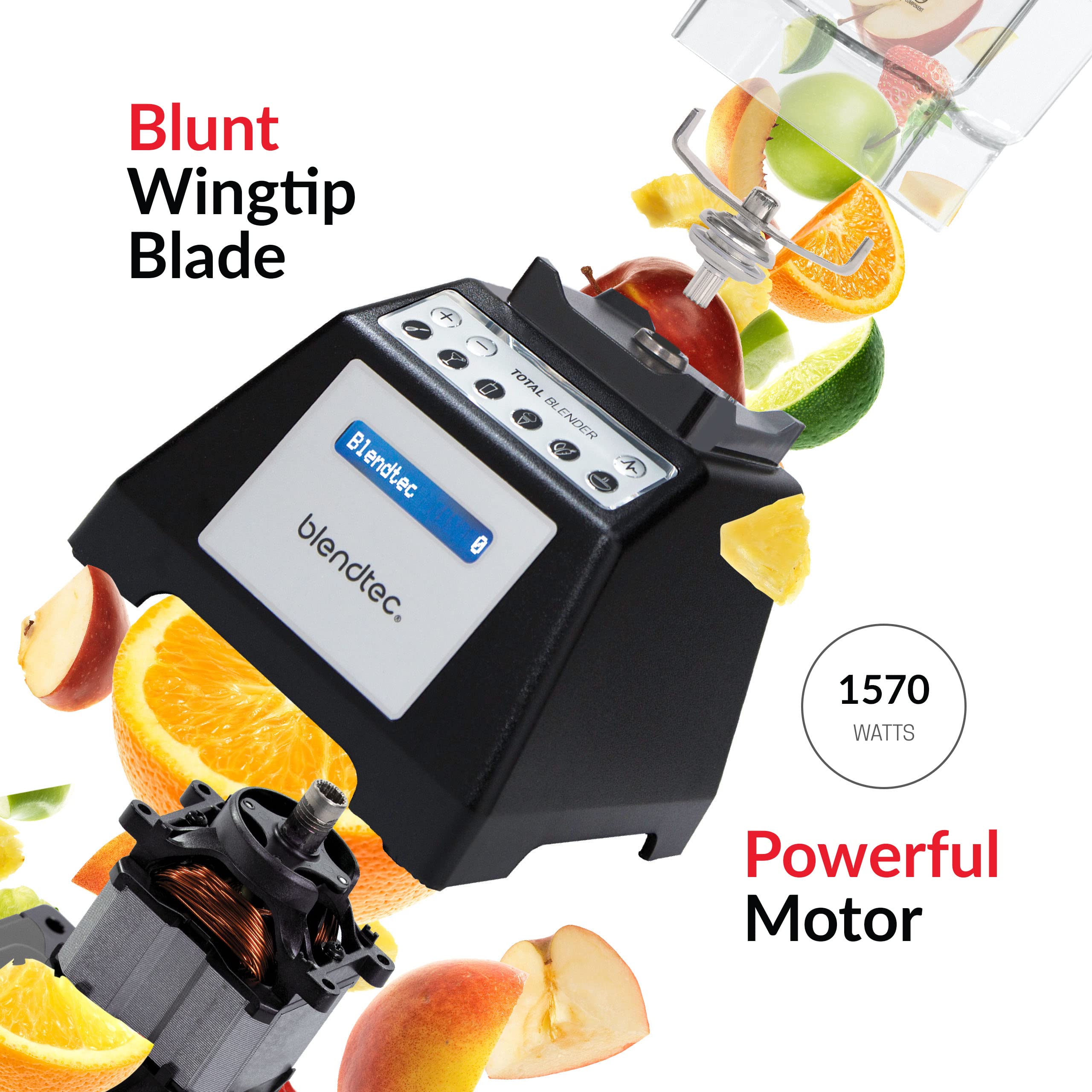 Licuadora Blendtec Total Classic Original permite añadir ingredientes sin quitar la tapa.