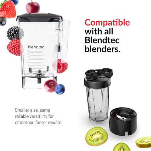 Cuchilla romo de Blendtec WildSide+, duradera y segura para mezclas.