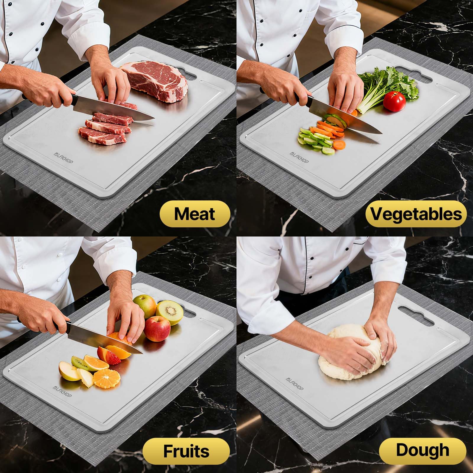 Blfichop tablas disponibles en tres tallas para diferentes tareas.