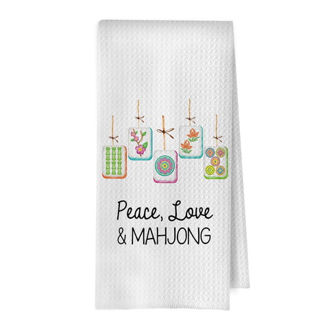 BlissfulAbon toallas cocina Mahjong, patrón decorativo para cocina con estilo