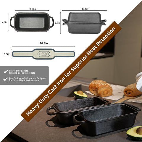 Blisswave: pan de hierro fundido ideal para pan y pasteles.