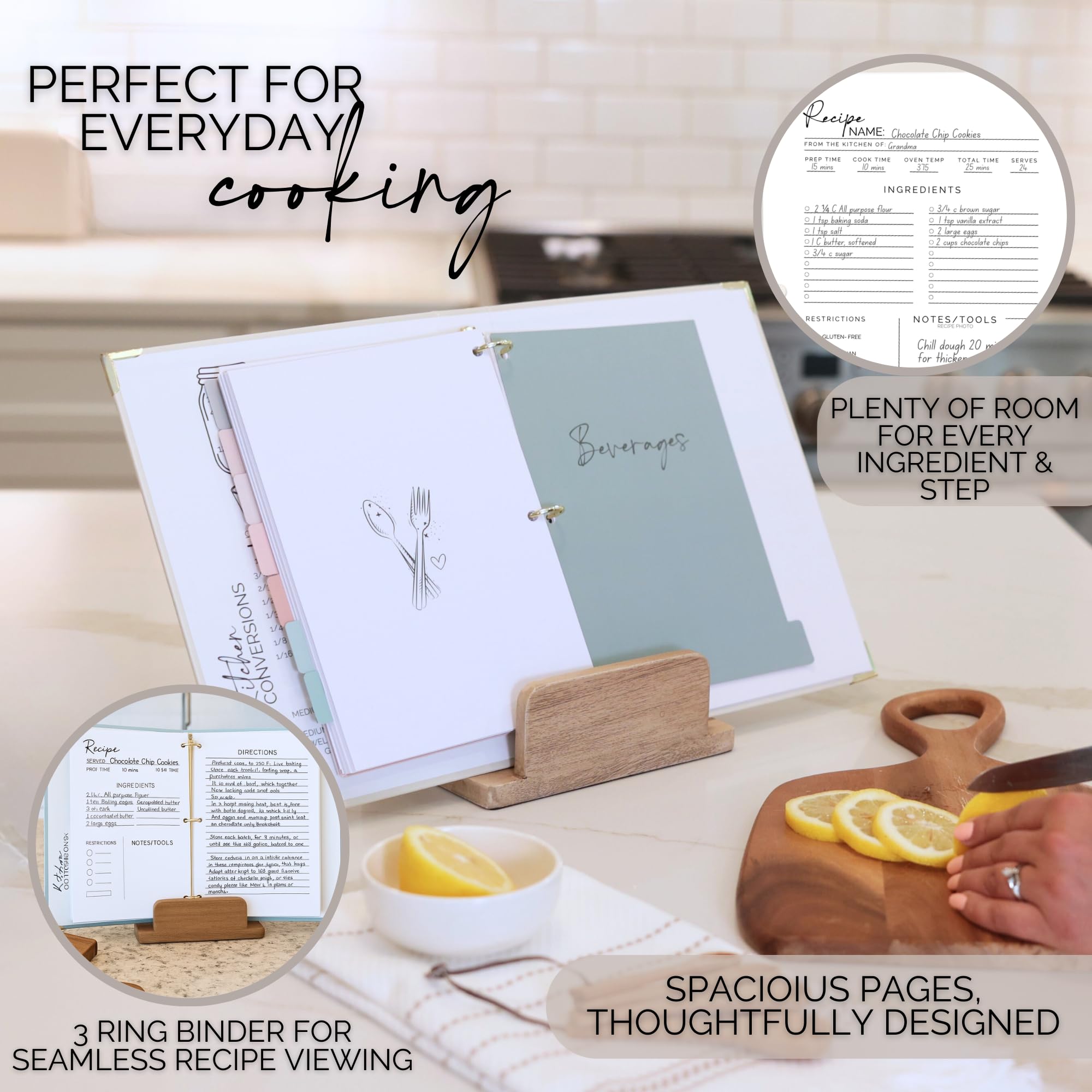 Bloom & Haven Co.: recetas familiares preservadas con papel de alta densidad y sin sangrado.