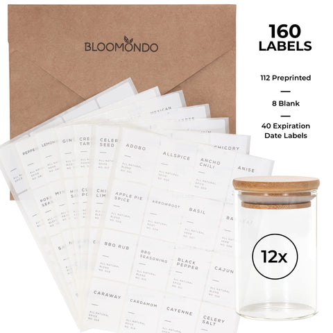 Bloomondo tapas de bambú sellan herméticamente y evitan olores