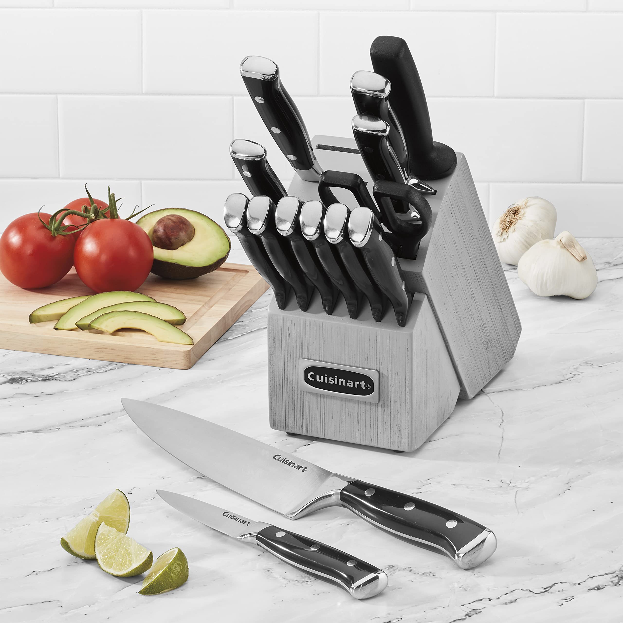 Bloque de madera cuisinart para un almacenamiento ordenado