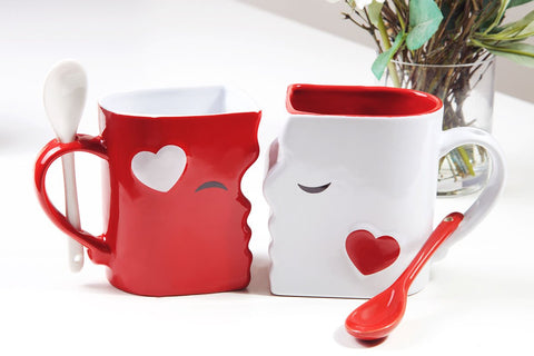 Blu Devil taza blanca de 13 onzas para té o café
