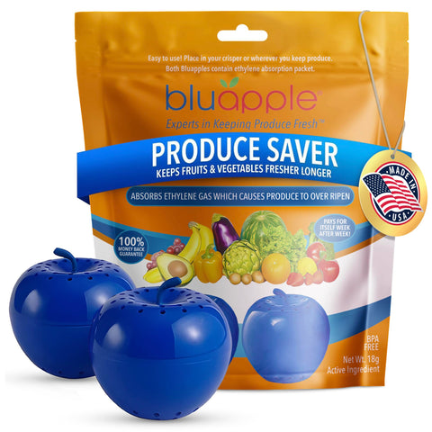 Bluapple absorbente de etileno para frutas y verduras, mantiene la frescura por más tiempo.