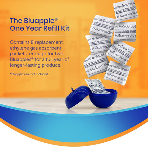 BluApple contenedor reutilizable para reducir desperdicio de alimentos.