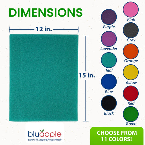 BluApple FreshMats lavables y reutilizables para facilitar la limpieza.